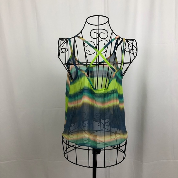 Soprano sheer crop top spaghetti straps S - Picture 4 of 6